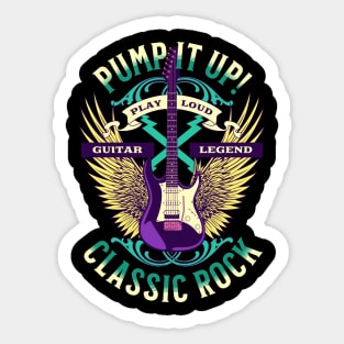 Pump It Up Classic Rock Sticker